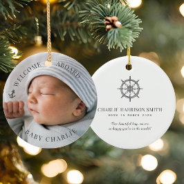 Welkom Baby Foto Keramisch Ornament