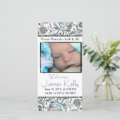 Welkom baby-fotokaart aankondiging (Staand voorkant)