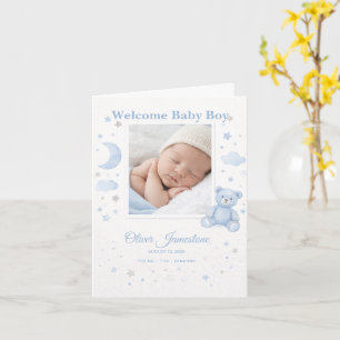 Welkom Baby Geboorteaankondiging Fotokaart Kaart