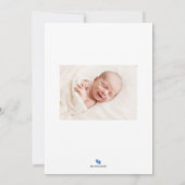 Welkom, Baby geboortedatum Fotokaart Aankondiging (Achterkant)