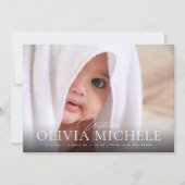 Welkom, Baby geboortefoto, jongen meisje Aankondiging (Voorkant)