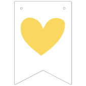 Welkom Baby Geel Grijs Olifant Douche Sprinkle Vlaggetjes (Eerste vlag)