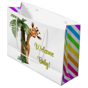 Welkom Baby Giraffe Groot Cadeauzakje