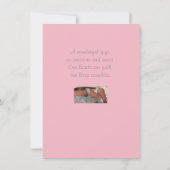 Welkom Baby Girl Aankondiging (Achterkant)