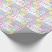 Welkom Baby Girl Colorful Cadeaupapier (Hoek)