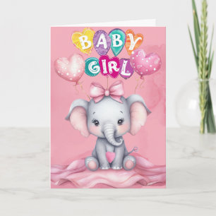 Welkom Baby Girl Kaart