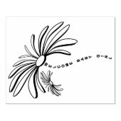 Welkom Baby Girl Rubberstempel (Afrduk)