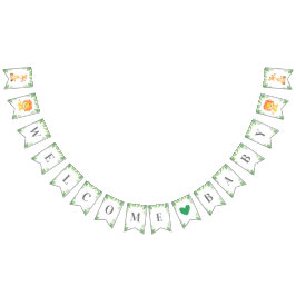 Welkom Baby Groen Oerwoud Safari Douche Sprinkle Vlaggetjes