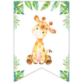 Welkom Baby Groen Oerwoud Safari Douche Sprinkle Vlaggetjes (Eerste vlag)