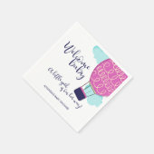 Welkom Baby Hot Air Balloon Baby shower Servetten (Hoek)