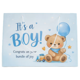 Welkom Baby Jongen – Een Bundel Van Vreugde Cadeau Groot Cadeauzakje