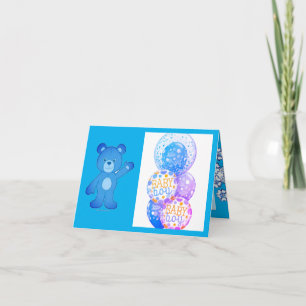 Welkom Baby Jongen Feestdagen Kaart