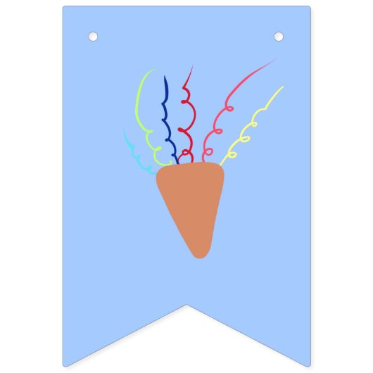 Welkom baby jongen vlaggetjes (Tweede vlag)