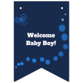 Welkom baby jongen vlaggetjes (Derde vlag)