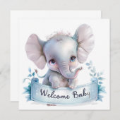 Welkom Baby Kaart (Voorkant / Achterkant)