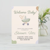 Welkom baby kaart (Staand voorkant)