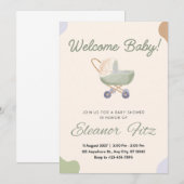 Welkom baby kaart (Voorkant / Achterkant)