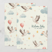 Welkom Baby Kaart (Voorkant / Achterkant)