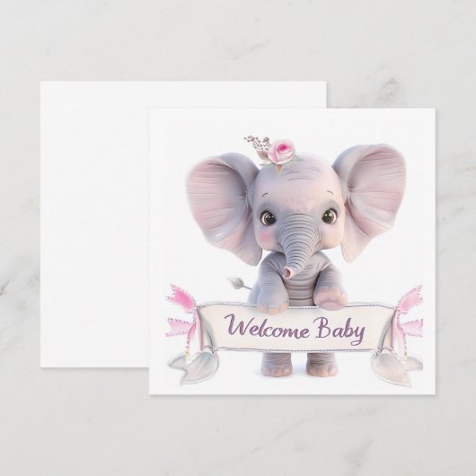 Welkom Baby Kaart (Voorkant / Achterkant)