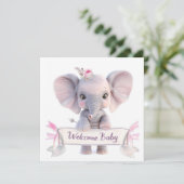 Welkom Baby Kaart (Staand voorkant)