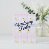 Welkom Baby Kaart (Staand voorkant)