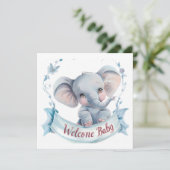 Welkom Baby Kaart (Staand voorkant)