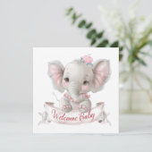 Welkom Baby Kaart (Staand voorkant)