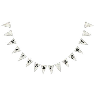 Welkom Baby  kaart Reizen Baby shower Banner