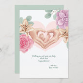 Welkom Baby Love Kaart (Voorkant / Achterkant)