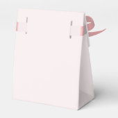 Welkom Baby Meisje Douche in Grijs en Roze Bedankdoosjes (Achterkant)