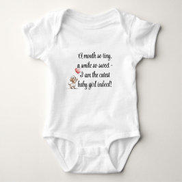 Welkom Baby Meisje, Schattigee Baby Gift, Hond & B Romper