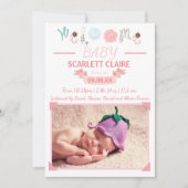 Welkom Baby met foto's - Aankondiging geboorte (Voorkant)