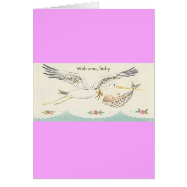  "Welkom, Baby" met Stork (Voorkant)
