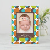 WELKOM BABY | Moderne Abstracte bekendmaking geboo Aankondiging (Staand voorkant)