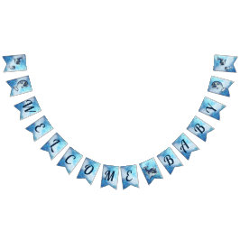 Welkom Baby Narwhal Douche Banner