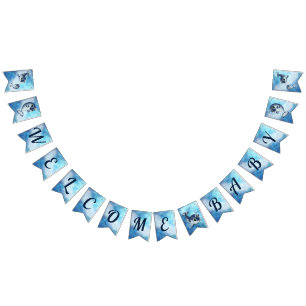 Welkom Baby Narwhal Douche Banner