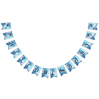 Welkom Baby Narwhal Douche Banner