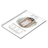 Welkom Baby Notitieboek – Aangepaste details (Linkerzijde)