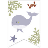 Welkom Baby Onder het Zee Baby shower Aardetinten Vlaggetjes (Tweede vlag)