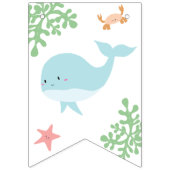 Welkom Baby onder het Zee Baby shower pastel schat Vlaggetjes (Tweede vlag)