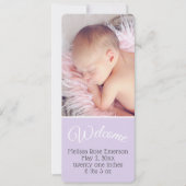 Welkom Baby/ontmoet de Baby/Fotouitnodiging (Voorkant)