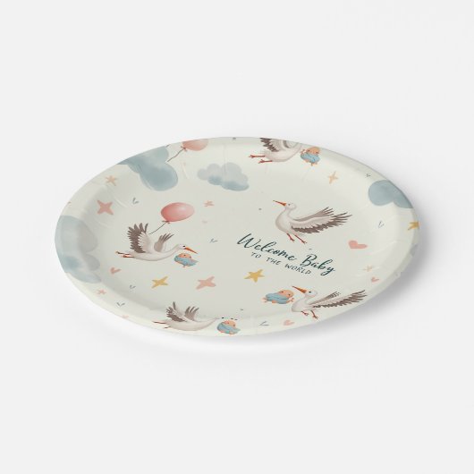 Welkom Baby Papieren Bordje (Gekanteld)