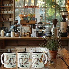 Welkom Baby Photo Collage Mok - Aangepaste naam