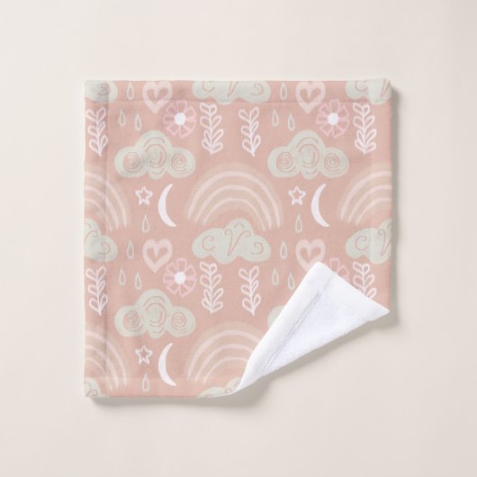 Welkom Baby Pink Bad Handdoek (Wasdoekje)