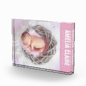 Welkom Baby Pink Fotoblokken (Rechts)