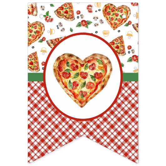 Welkom Baby Pizza Baby shower Banner – Fun Buntin (Eerste vlag)