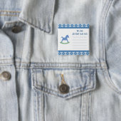 Welkom Baby Rocking Horse Button (In situ)