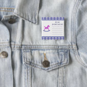 Welkom Baby Rocking Horse Button (In situ)