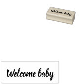 Welkom baby rubber stempel, kaartenmakerij rubberstempel (Gestempeld)