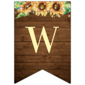 Welkom Baby Rustic Sunflower Herfst Shower Sprinkl Vlaggetjes (Derde vlag)